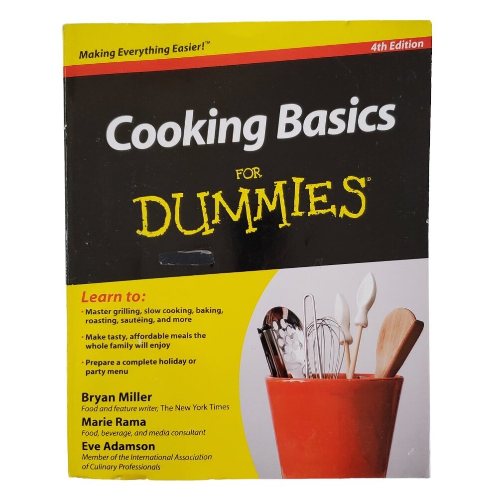 Cooking Basics for Dummies 4th Edition Soft Cover Book Cooking Baking Grilling